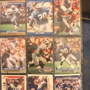 Barry Sanders, BO Jackson, and MARCUS ALAN.